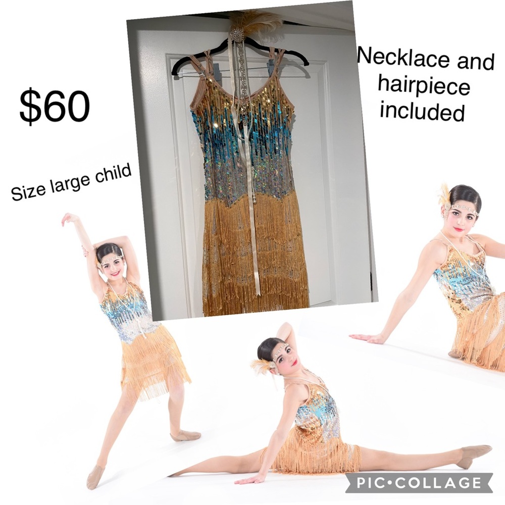 Musical theatre dance costume - size child large